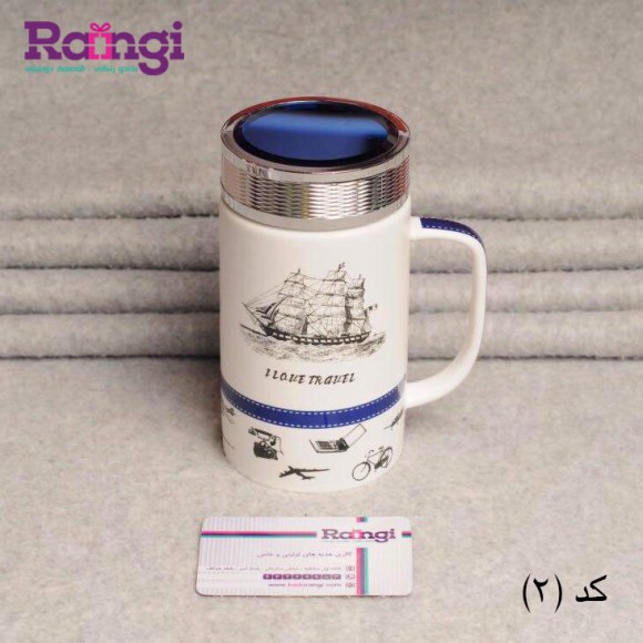 لیوان سرامیکی کلاسیک طرحدار