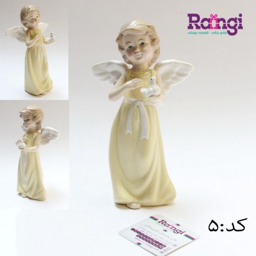 خرید اینترنتی مجسمه فرشته سرامیکی بالدار-فروشگاه مجسمه